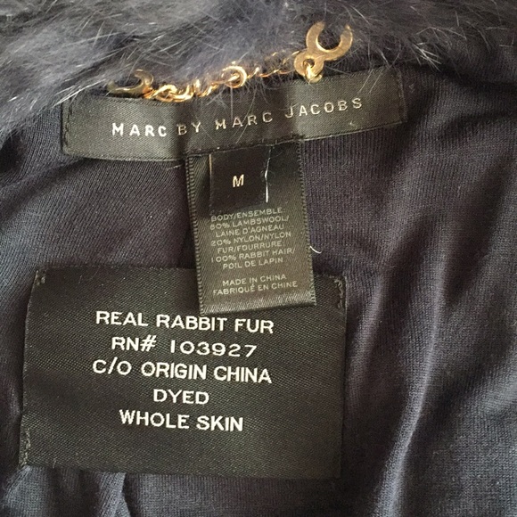 Marc Jacobs Real Rabbit Fur Jacket - Picture 2 of 7